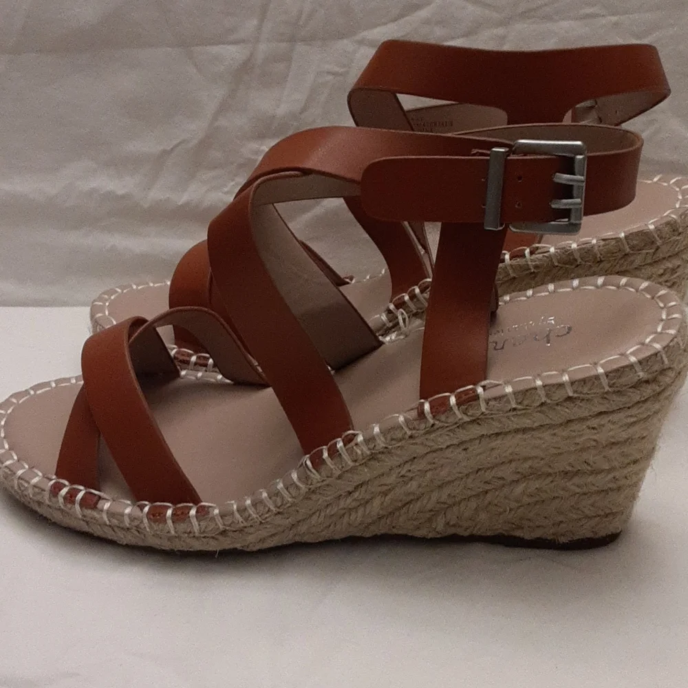Charles by Charles David size 9M women's espadrilles sandal in brown.